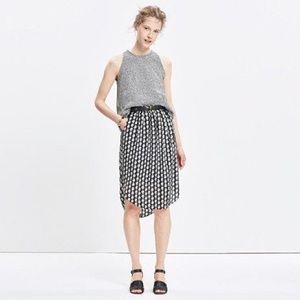 Madewell silk Island skirt in Bloomstamp print